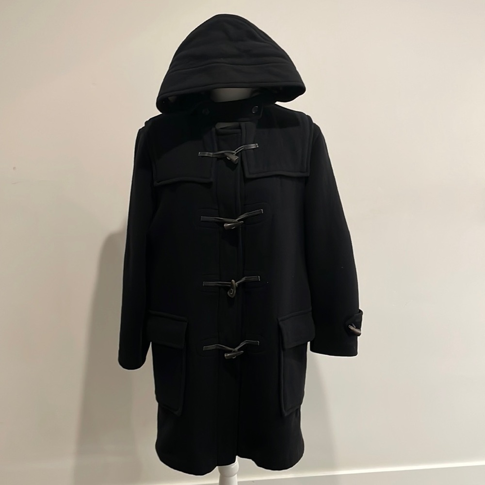 Vintage Burberry 100% wool duffel coat.